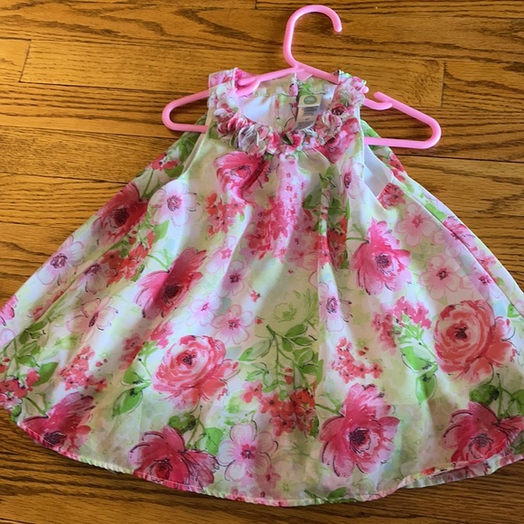 Little Me | Pink Floral Dress - Picture 4 of 4